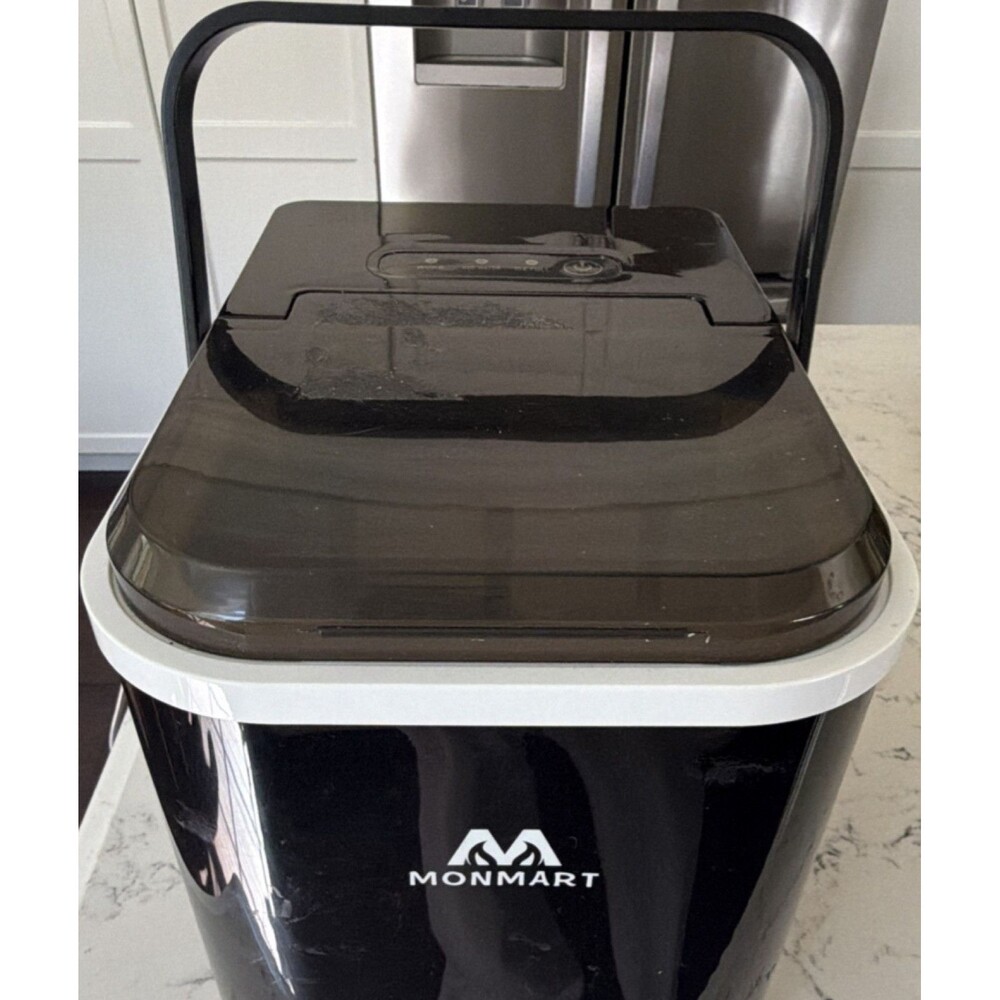 Monmart Monmart Countertop Ice Maker Portable Black White Plastic 1 Item